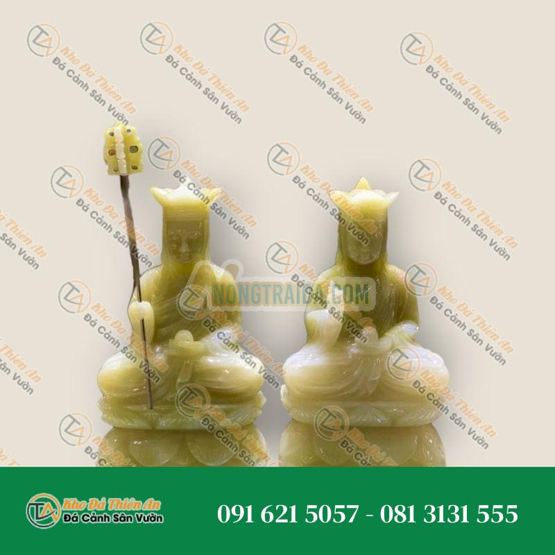 Tượng Địa Tạng Vương Bồ Tát Đá Ngọc Onyx, Cao 30cm, May Mắn, Tài Lộc | Khodathienan.com