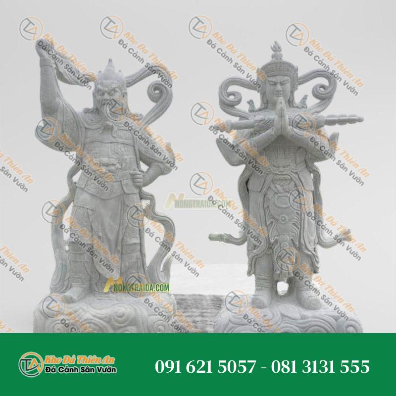 Tượng Vi Đà Tiêu Diện Đá Cẩm Thạch Trắng 174cm – Nét Đẹp Tinh Tế | Khodathienan.com