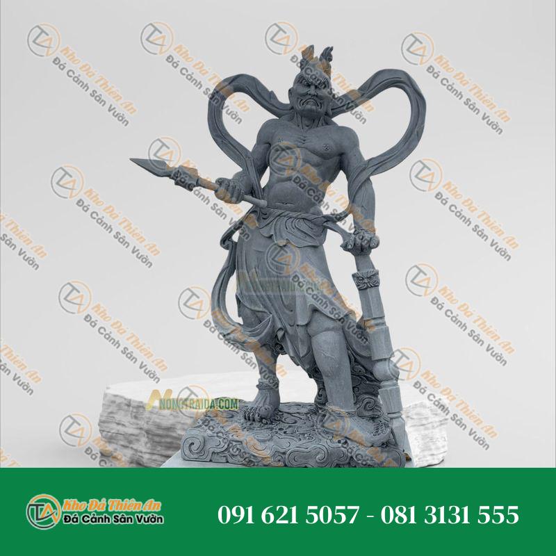 Tượng Kim Cang Lực Sĩ Đá Sa Thạch 174cm – Kiểu Dáng Độc Đáo, Phong Cách – Khodathienan.com