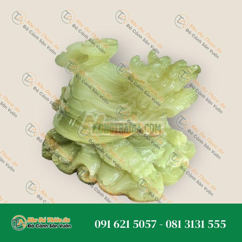 Tượng Long Quy Đá Onyx 15cm – Phong Thủy Thu Hút – Khodathienan.com