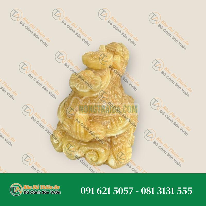 Tượng Long Quy, Rùa Đầu Rồng Phong Thủy Đá Ngọc Hoàng Long Đặt Bàn Thờ, Bàn Làm Việc – Dài 20cm Giá Rẻ | Phong Thuỷ