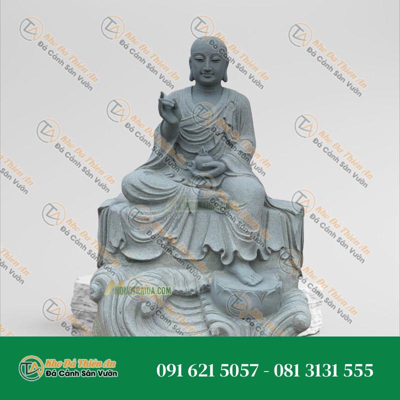 Tượng Mục Kiền Liên Bồ Tát Ngồi Đá Sa Thạch 184cm – Khodathienan.com