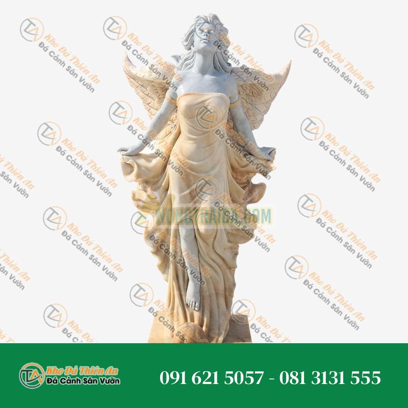 Tượng Nữ Thần Có Cánh Đá Cẩm Thạch – Sang Trọng & Tinh Tế – Khodathienan.com