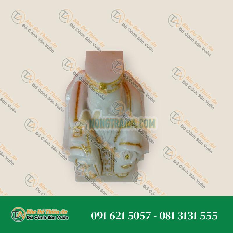 Tượng Ông Địa Đá Cẩm Thạch 7×4 Inch, Kiểu Dáng Tinh Xảo, May Mắn | Khodathienan.com