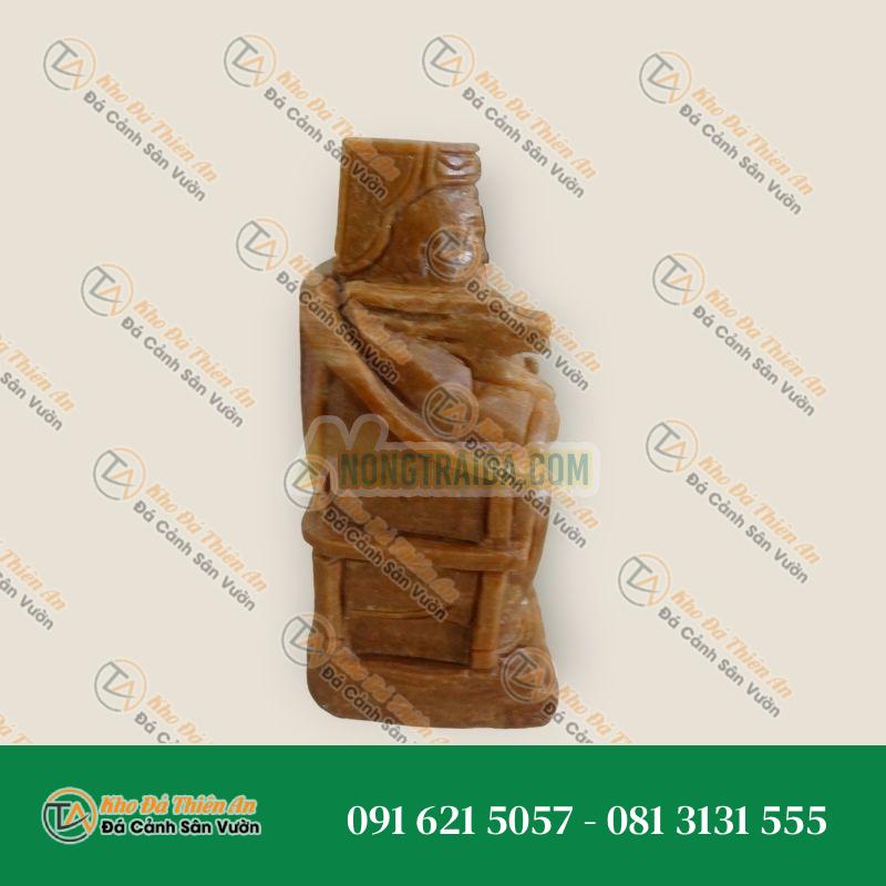 Tượng Ông Địa Bằng Đá Cẩm Thạch – Cao 7 Inch, Rộng 4 Inch | Phong Thủy Tài Lộc