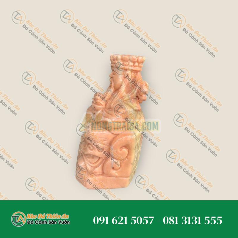 Tượng Thần Tài Kim Tiền Cẩm Thạch Vàng Cà Rốt 15cm – Chiêu Tài Nạp Lộc – Khodathienan.com