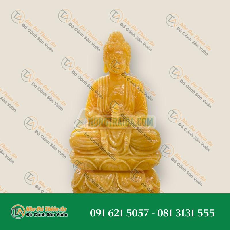 Tượng Phật A Di Đà Ngọc Hoàng Long Ngồi Đài Sen 40cm – Khodathienan.com