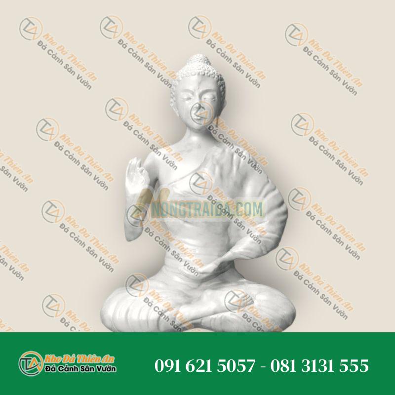 Tượng Phật Ban Phước Đá Cẩm Thạch – Kiểu Dáng Tinh Tế, Sang Trọng – Khodathienan.com