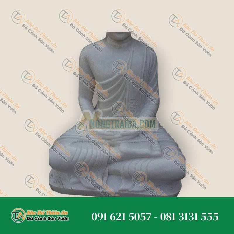 Tượng Phật Bằng Đá Cẩm Thạch 100cm – 150cm, Chạm Khắc Tinh Xảo