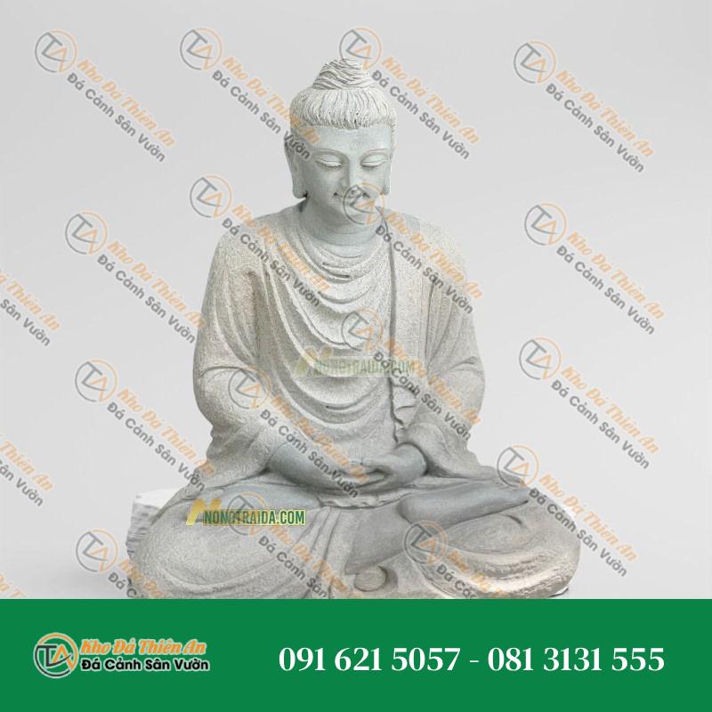 Tượng Phật Thích Ca Mâu Ni – Đá Sa Thạch – 81cm – Khodathienan.com