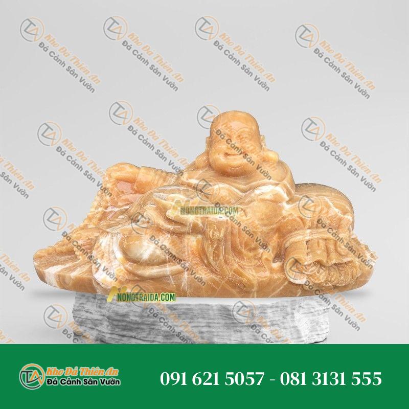 Tượng Phật Di Lặc Nằm – Đá Ngọc Hoàng Long – 55cm | Khodathienan.com