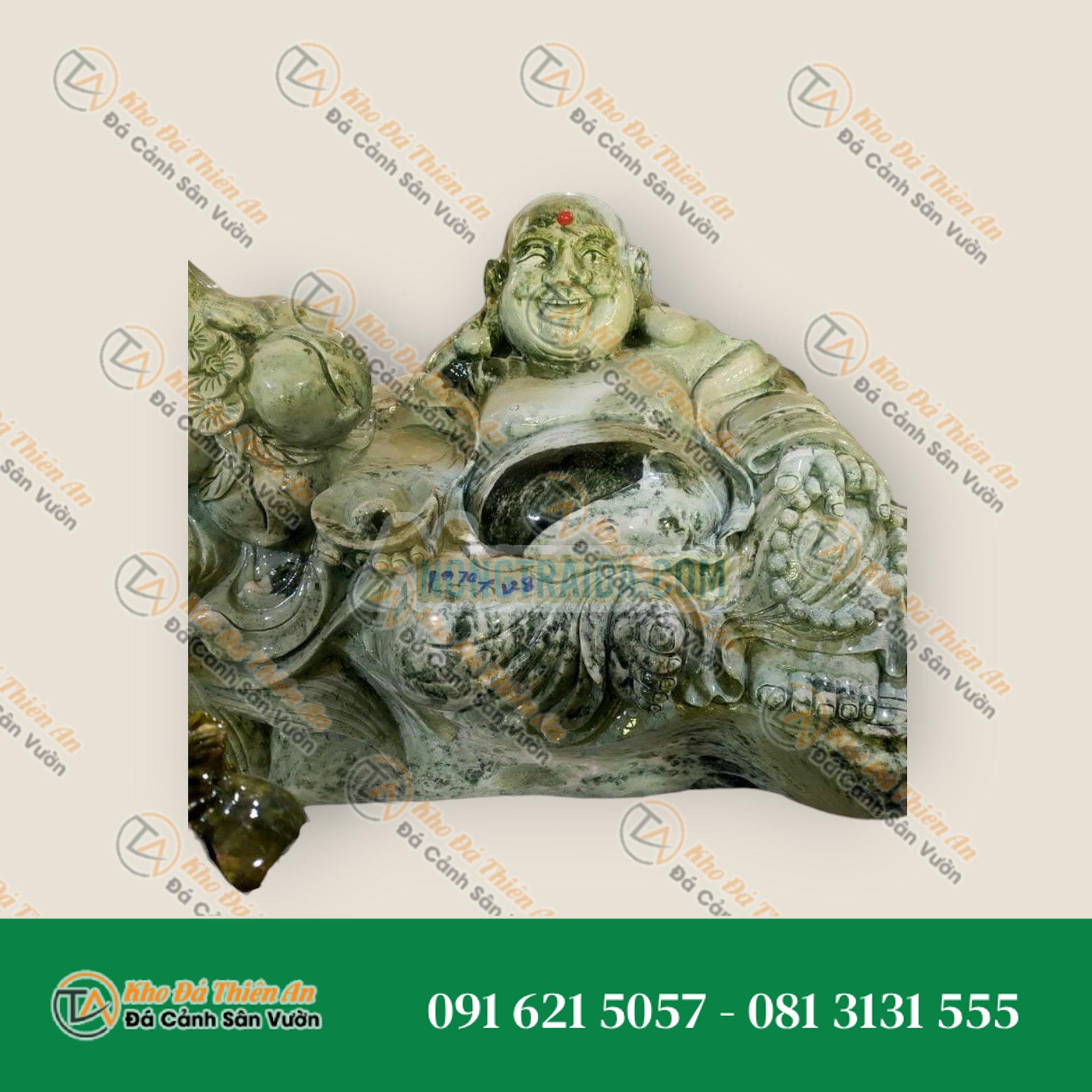 Tượng Phật Di Lặc – Đá Secpentine – 102x128cm – Khodathienan.com