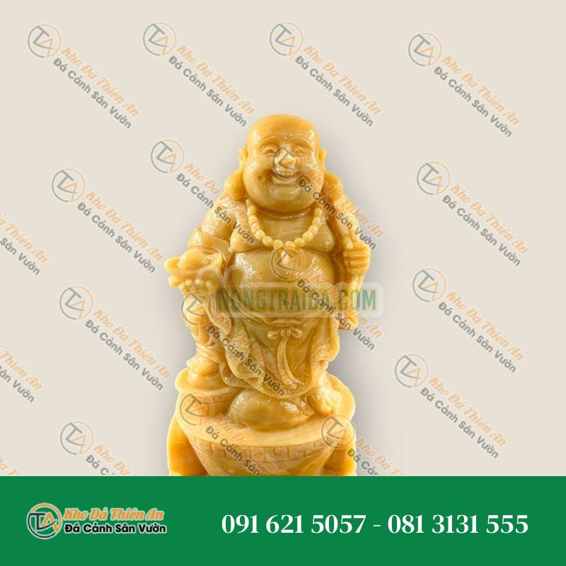 Tượng Phật Di Lặc Ngọc Hoàng Long Đứng Thỏi Vàng 50cm – Khodathienan.com