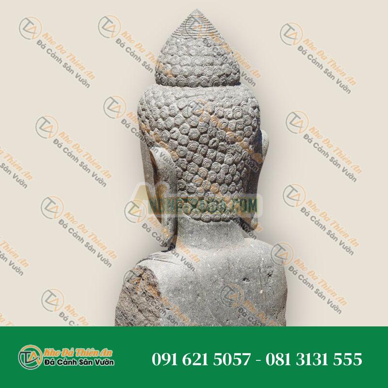 Tượng Phật Đứng Đá Cẩm Thạch Xanh – Điêu Khắc Tay – Tĩnh Lặng Cho Vườn – 154cm | Khodathienan.com