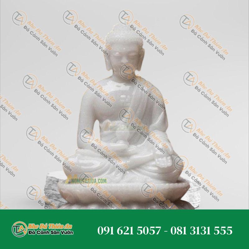 Tượng Phật Dược Sư Đá Trắng Cẩm Thạch 48cm – Tâm Linh & Sức Khỏe – Khodathienan.com