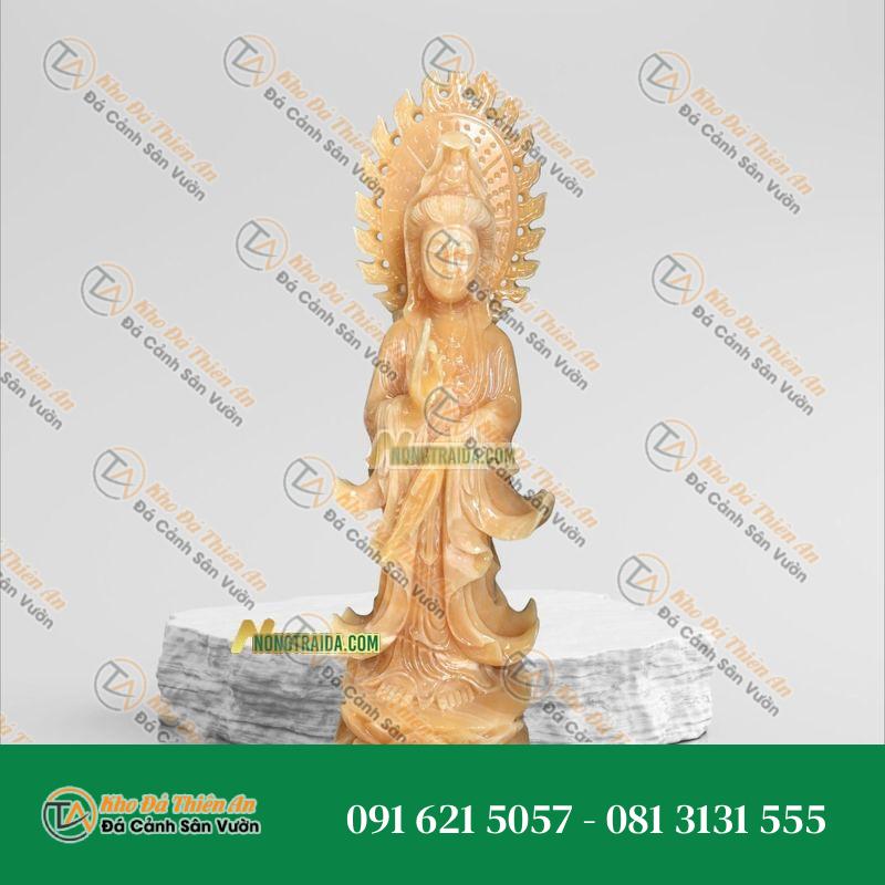 Tượng Phật Quan Âm – Ngọc Hoàng Long – Cao 30cm | Khodathienan.com