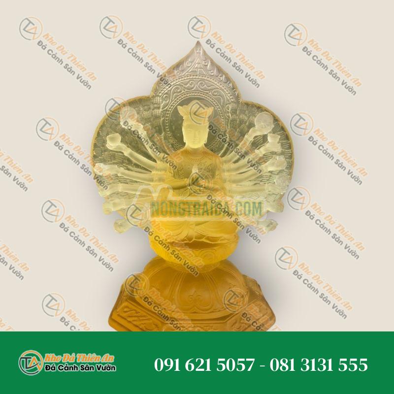 Tượng Phật Quan Âm Thiên Thủ Thiên Nhãn Đá Lưu Ly – Tác Phẩm Điêu Khắc Tinh Xảo