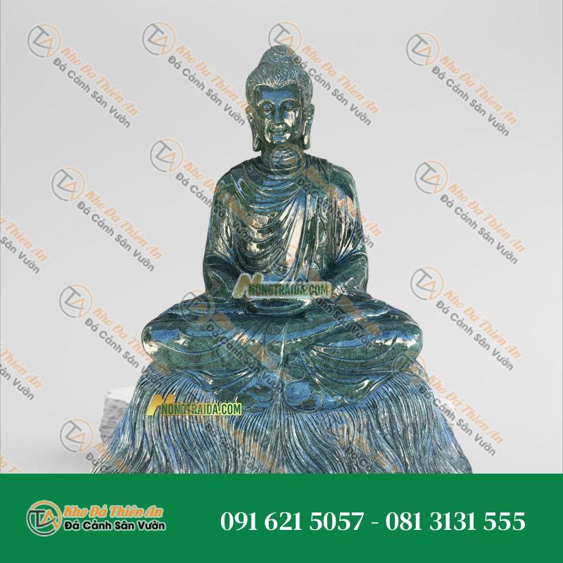 Tượng Phật Thích Ca Để Bàn Đá Xanh Ấn Độ 107cm, Kiểu Dáng Tinh Xảo | Khodathienan.com