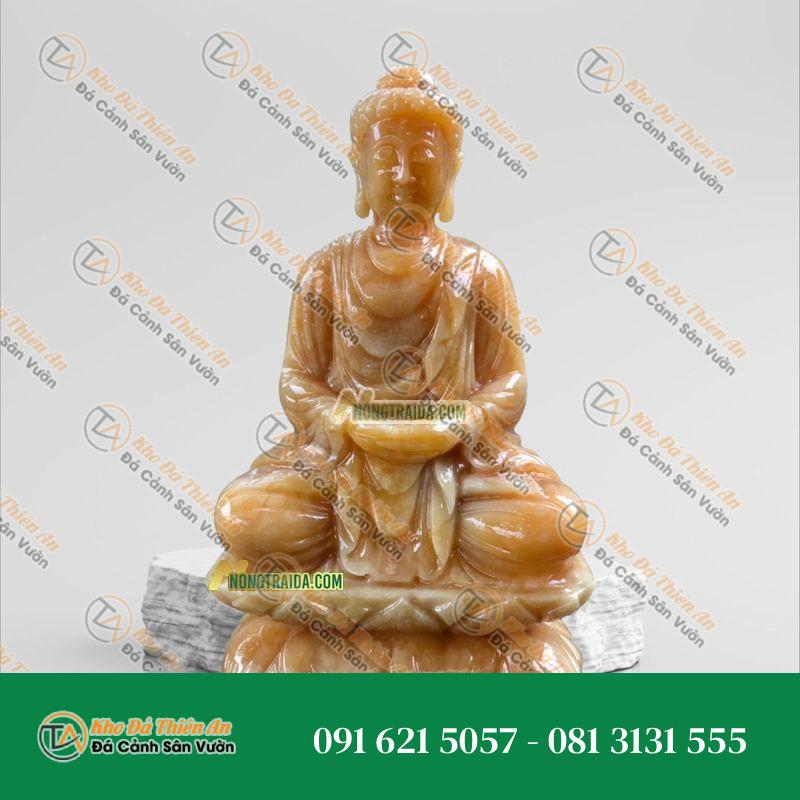 Tượng Phật Thích Ca Để Bàn Đá Ngọc Hoàng Long 18cm – Tác Phẩm Tinh Xảo