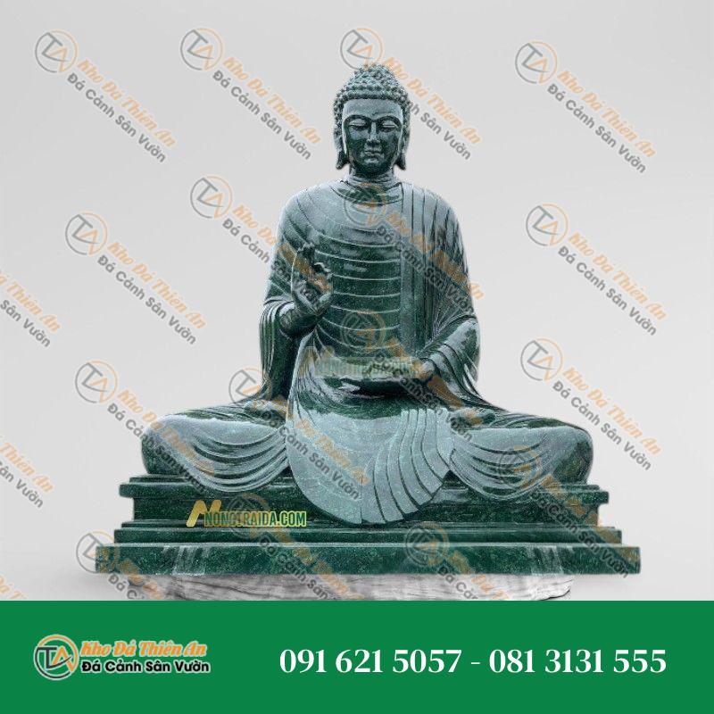 Tượng Phật Thích Ca Nam Tông – Đá Xanh Ấn Độ – 88cm | Khodathienan.com