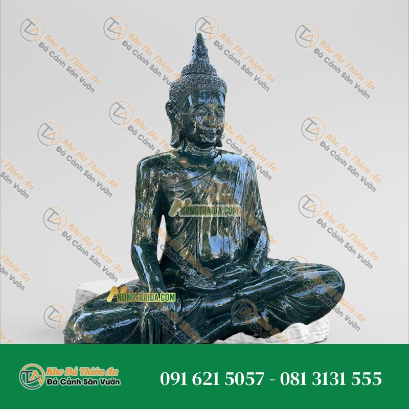 Tượng Phật Thích Ca Nam Tông Đá Xanh Ngọc Ấn Độ 45cm – Nét Đẹp Tinh Tế | Khodathienan.com