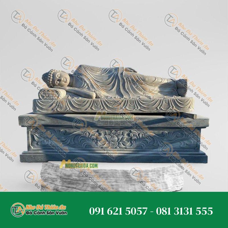 Tượng Phật Thích Ca Niết Bàn Đá Ghi Xám 193cm – Phong Thủy & Tâm Linh – Khodathienan.com