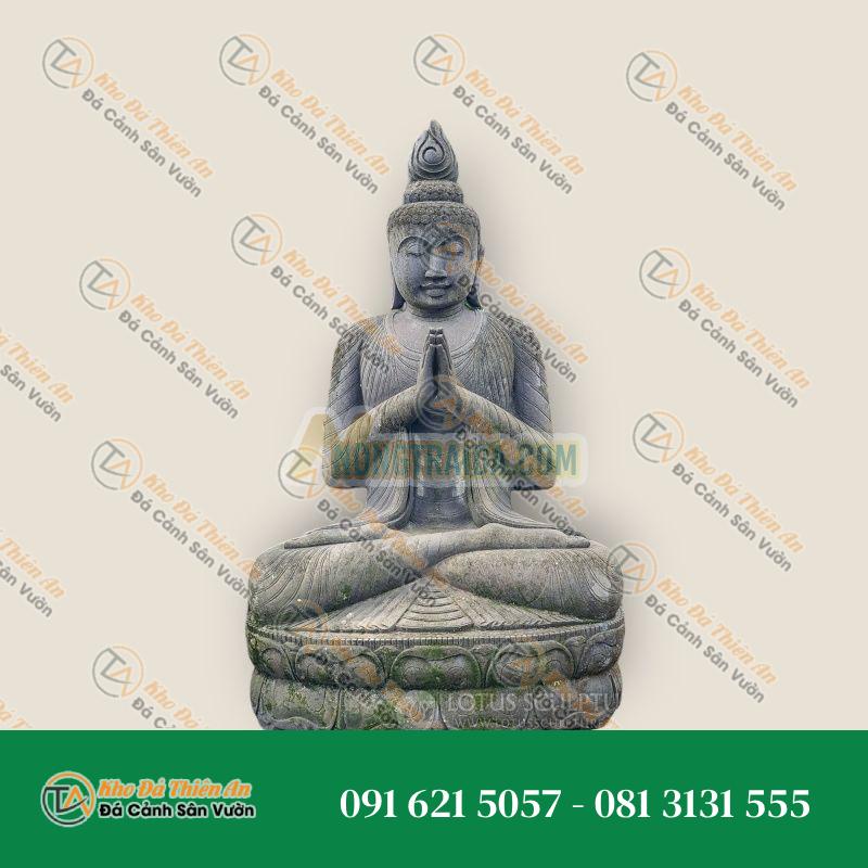 Tượng Phật Thiền Đá Lava Indonesia Đỉnh Nến 257.5cm – Kiệt Tác Nghệ Thuật – Khodathienan.com