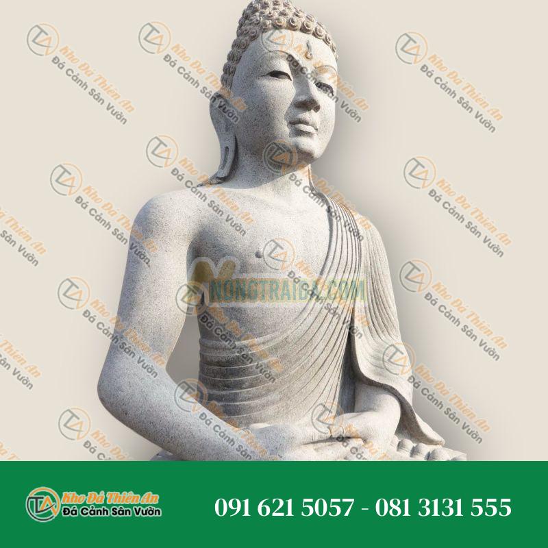 Tượng Phật Thiền Đá Granite Mắt Thứ Ba 2.5m – Hoành Tráng, Ấn Tượng – Khodathienan.com