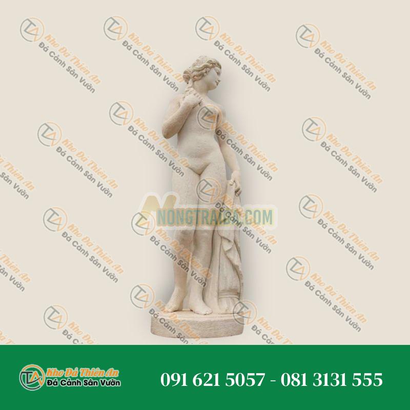 Tượng Phụ Nữ Khỏa Thân – Đá Cẩm Thạch – Đục Đẽo Thủ Công | Khodathienan.com