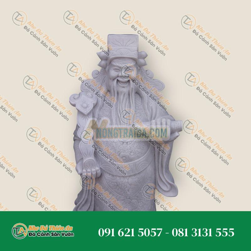 Tượng Phúc – Lộc – Thọ – Đá Cẩm Thạch – 120x50cm – Khodathienan.com