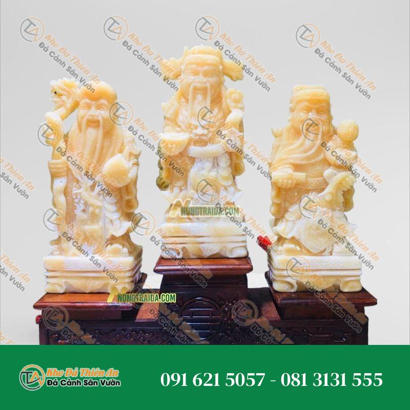 Tượng Phúc Lộc Thọ Nhỏ Ngọc Hoàng Long – 18cm – Khodathienan.com