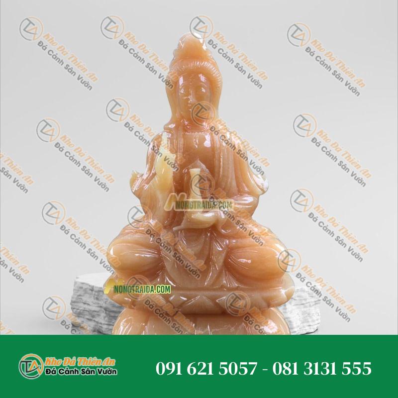 Tượng Quan Âm Bồ Tát – Đá Ngọc Hoàng Long Nhỏ 15cm – Khodathienan.com