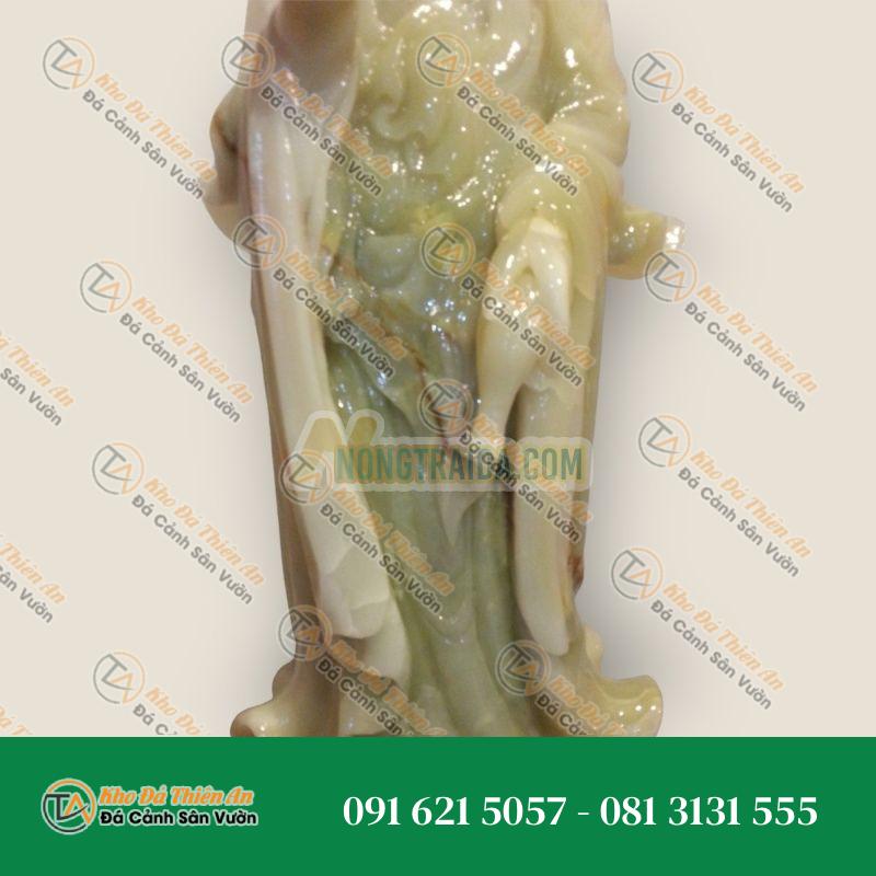 Tượng Quan Thế Âm Bồ Tát Đá Cẩm Thạch Ngọc Xanh 100cm – Tượng 1000 Tay Mang Phước Lành