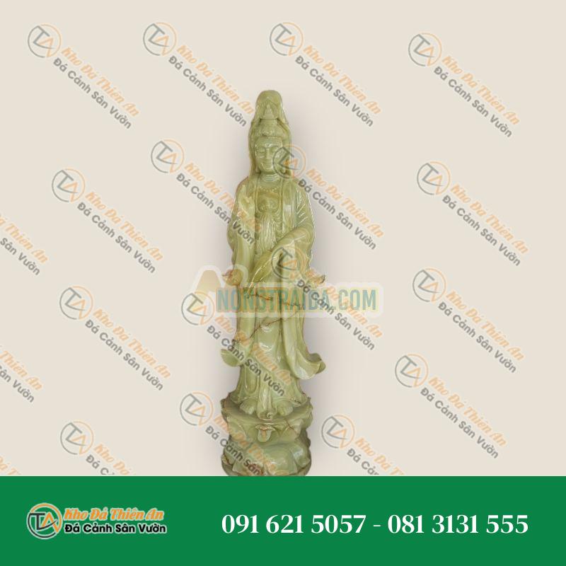 Tượng Quan Thế Âm Bồ Tát 1000 Tay – Ngọc Xanh – 160cm – Phước Lành – Khodathienan.com