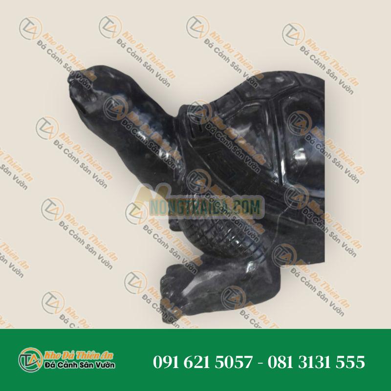Tường Rùa Đá Cẩm Thạch Đen 15cm – Nét Đẹp Sang Trọng, Tinh Tế | Khodathienan.com