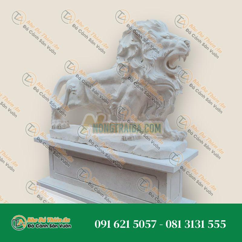 Tượng Sư Tử Bảo Vệ Nhà Cửa Bằng Đá – Uy Nghi & Phong Thủy