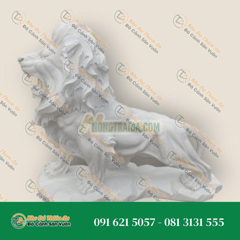 Tượng Sư Tử Đá Trang Trí Sân Vườn – Biểu Tượng Bảo Vệ & Quyền Uy