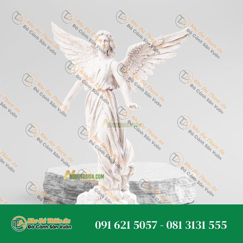 Tượng Thánh Nữ Thiên Thần Có Cánh 188cm – Trang Trí Nhà Thờ, Kiểu Dáng Trang Nghiêm – Khodathienan.com