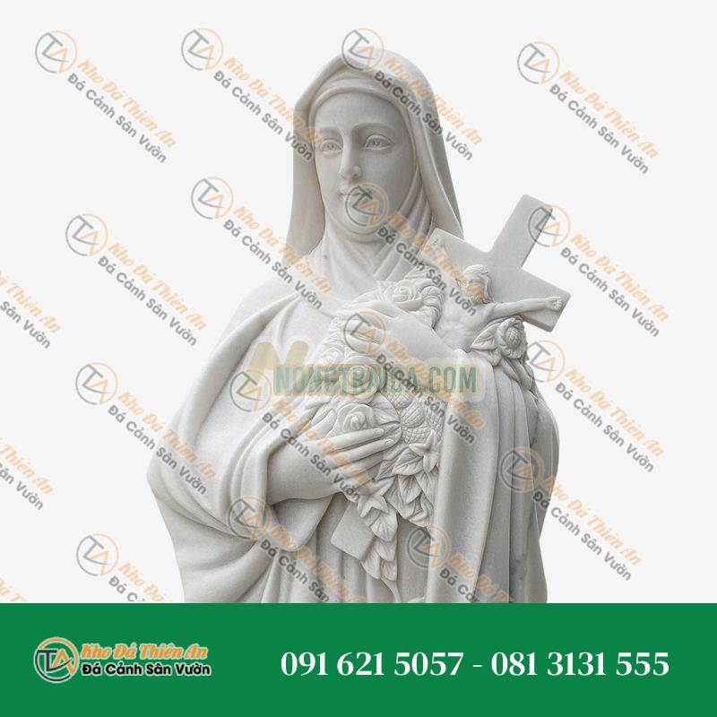 Tượng Thánh Rita Của Cascia – Đá Cẩm Thạch – Khodathienan.com