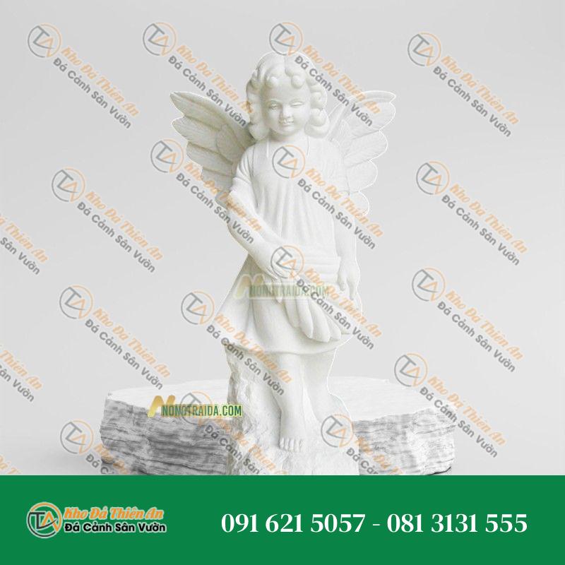 Tượng Thiên Thần Nhỏ Có Cánh 88cm – Nét Đẹp Thuần Khiết | Khodathienan.com