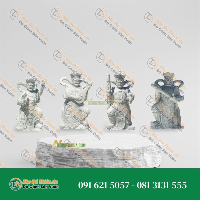Tượng Tứ Đại Thiên Vương Hộ Pháp – Đá Non Nước 176cm – Khodathienan.com