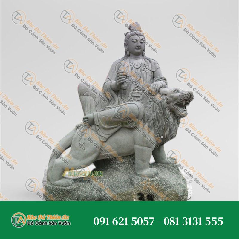 Tượng Văn Thù Sư Lợi Đá Sa Thạch 158cm – Kiệt Tác Nghệ Thuật – Khodathienan.com
