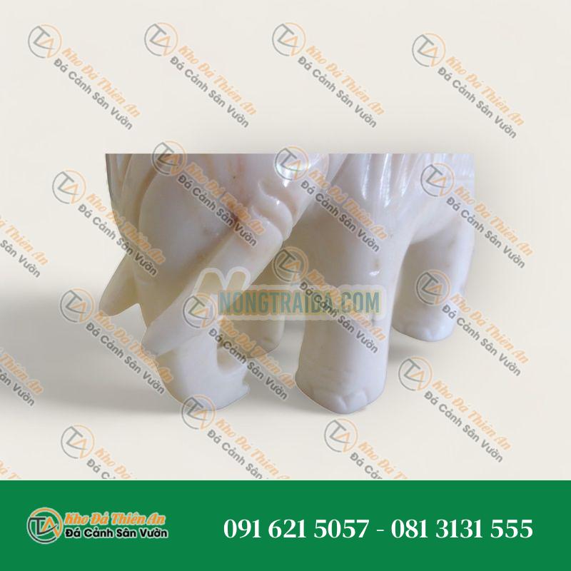 Tượng Voi Đá – Cao 8cm, Rộng 10cm – Khodathienan.com