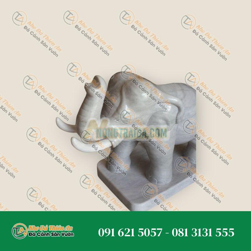 Tượng Voi Phun Nước – Đá Cẩm Thạch – Khodathienan.com