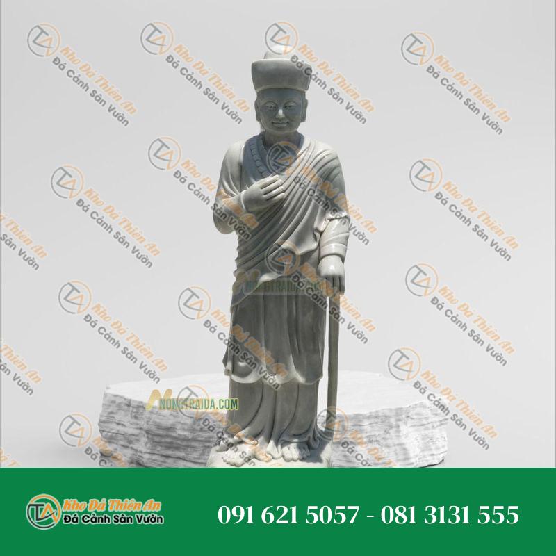 Tượng Vườn Lâm Tỳ Ni – Đá Xám Cẩm Thạch 187cm – Khodathienan.com