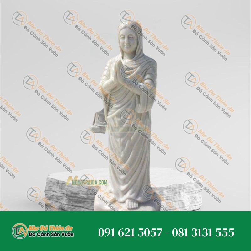 Tượng Vườn Lâm Tỳ Ni Đá Xám Xanh 182cm – Khodathienan.com